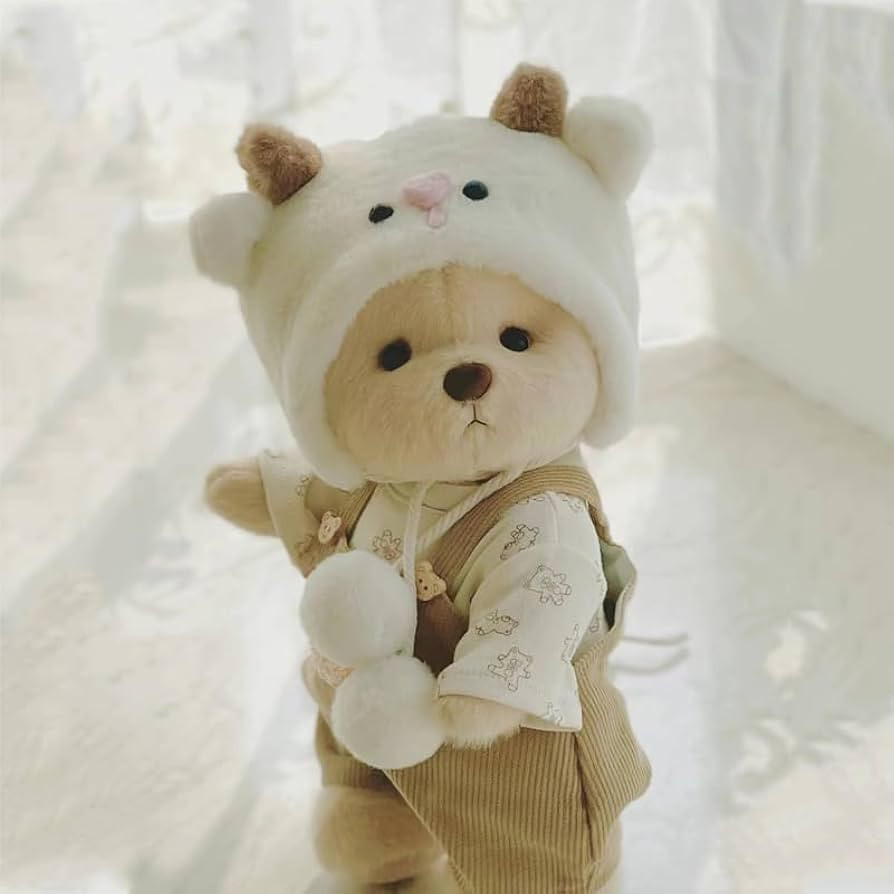 Teddy Bear 11.8 Inch with One Clothing Stuff Animal Plush Gift for Kids Girls Women Birthday. (Br... | Amazon (US)