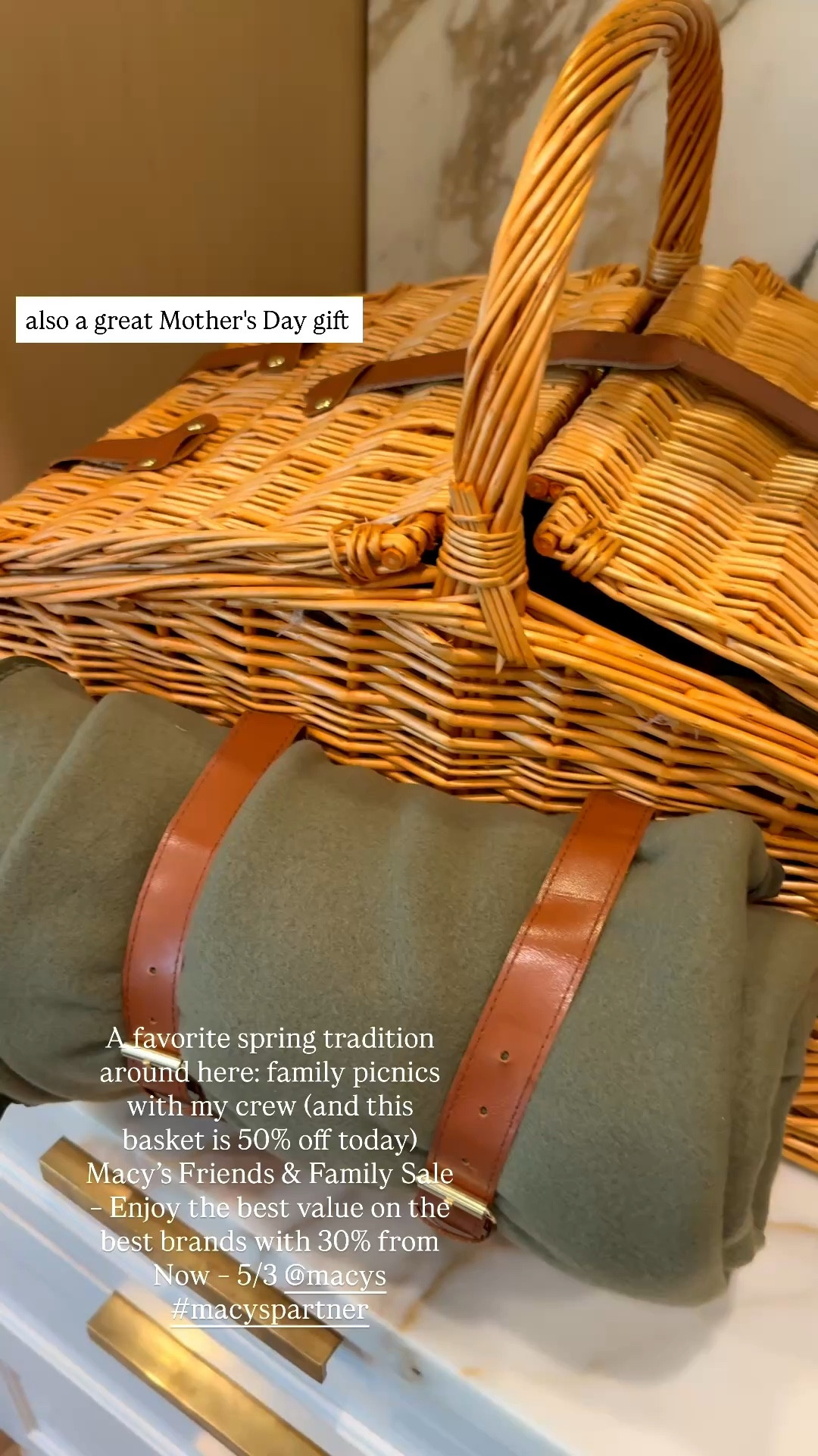 A favorite spring tradition around here: family picnics with my crew  (and this basket is 50% off today) Macy’s Friends & Family Sale – Enjoy the best value on the best brands with 30% from Now – 5/3 @macys #macyspartner