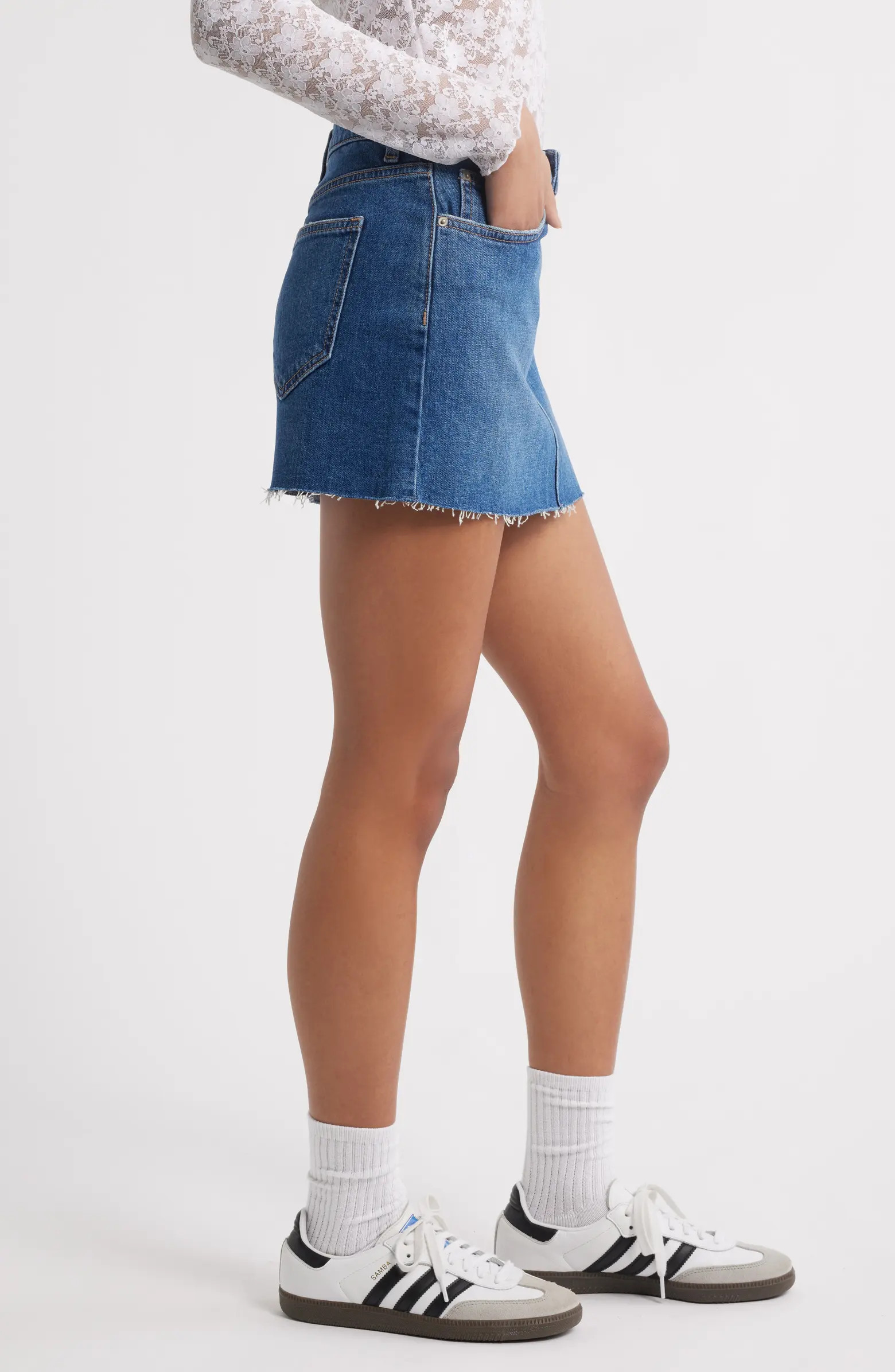BP. Mid Rise Denim Miniskirt | Nordstrom | Nordstrom