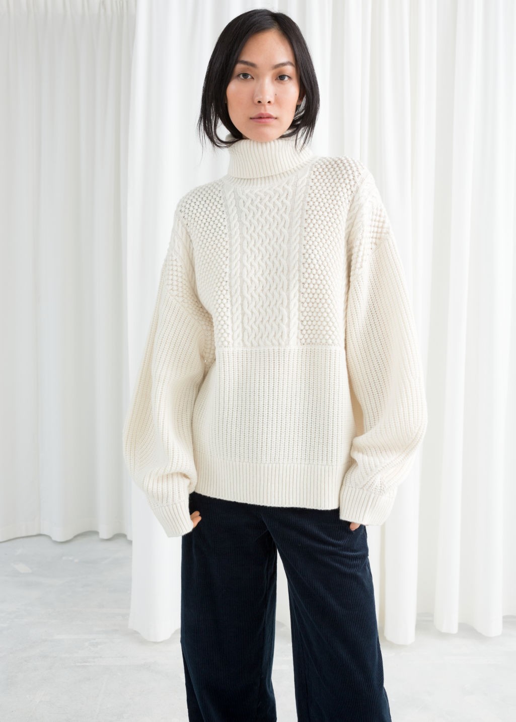 Oversized Cable Knit Turtleneck | & Other Stories (EU + UK)