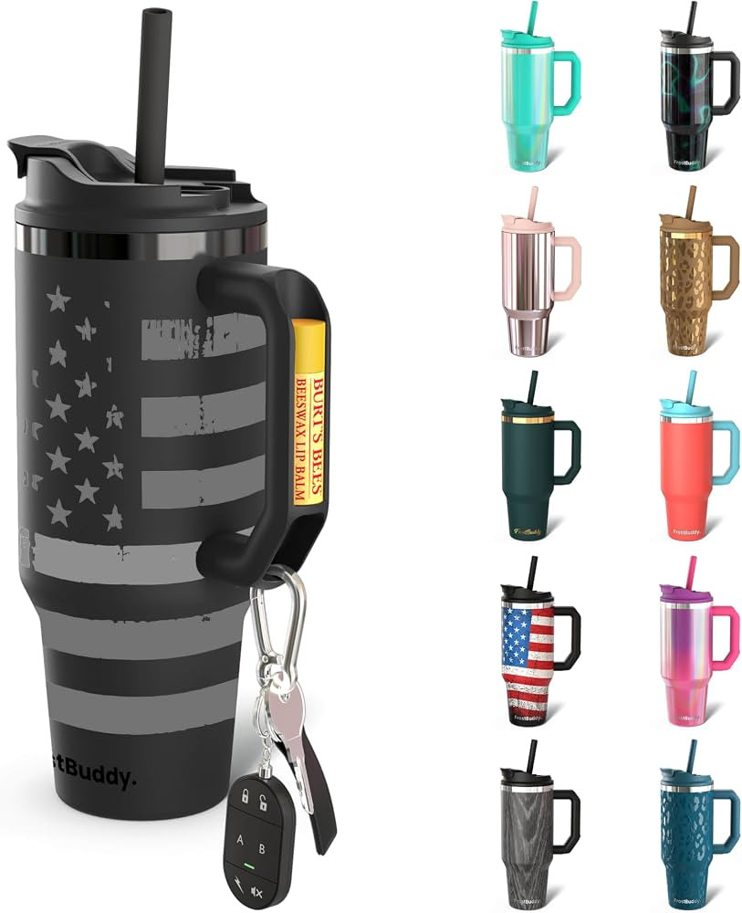 Frost Buddy Thicc Buddy - 40 oz Stainless Steel Vacuum Insulated Tumbler with Lid and Straw for W... | Amazon (US)
