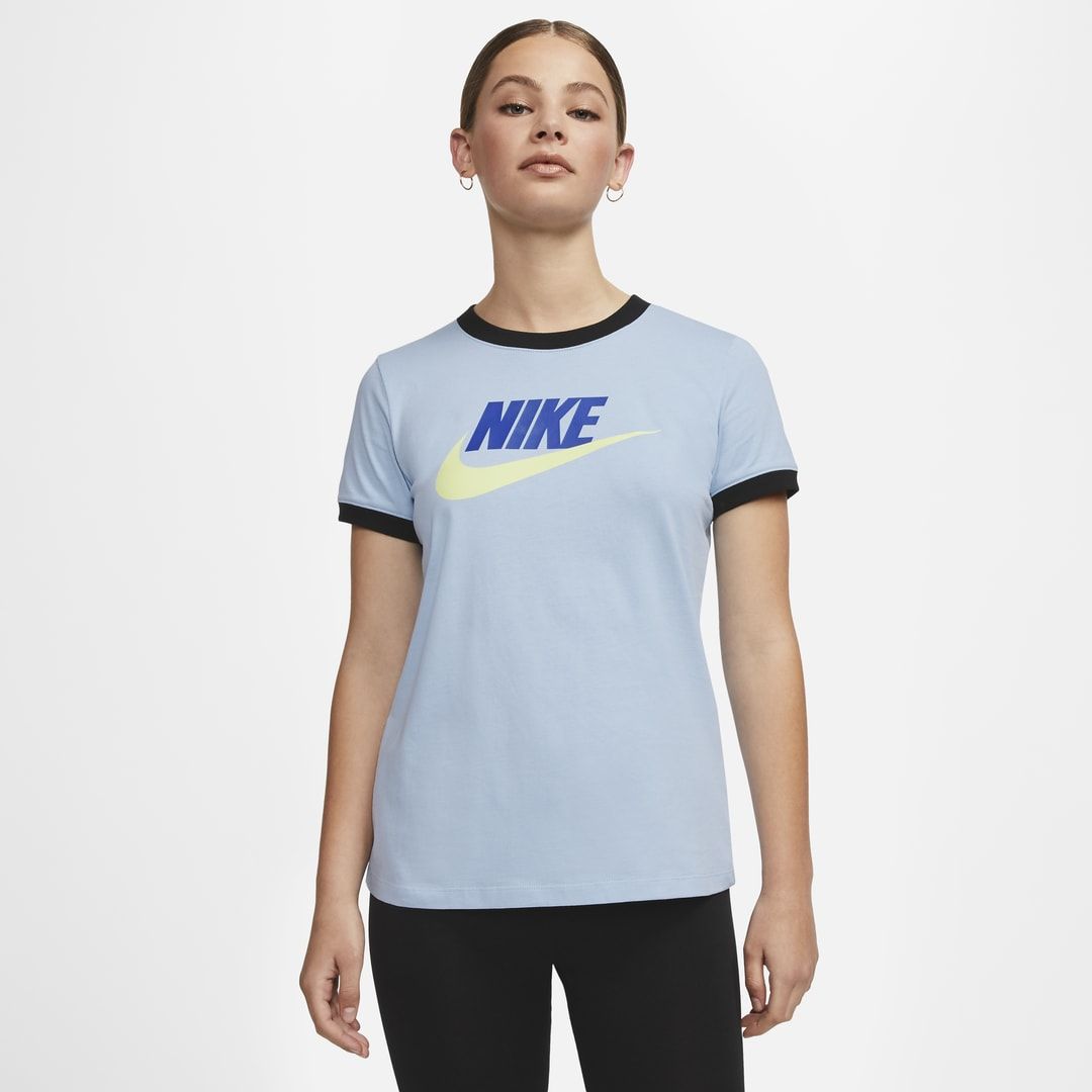 Nike Sportswear Women's Ringer T-Shirt Size L (Blue/Black) CI9374-436 | Nike (US)