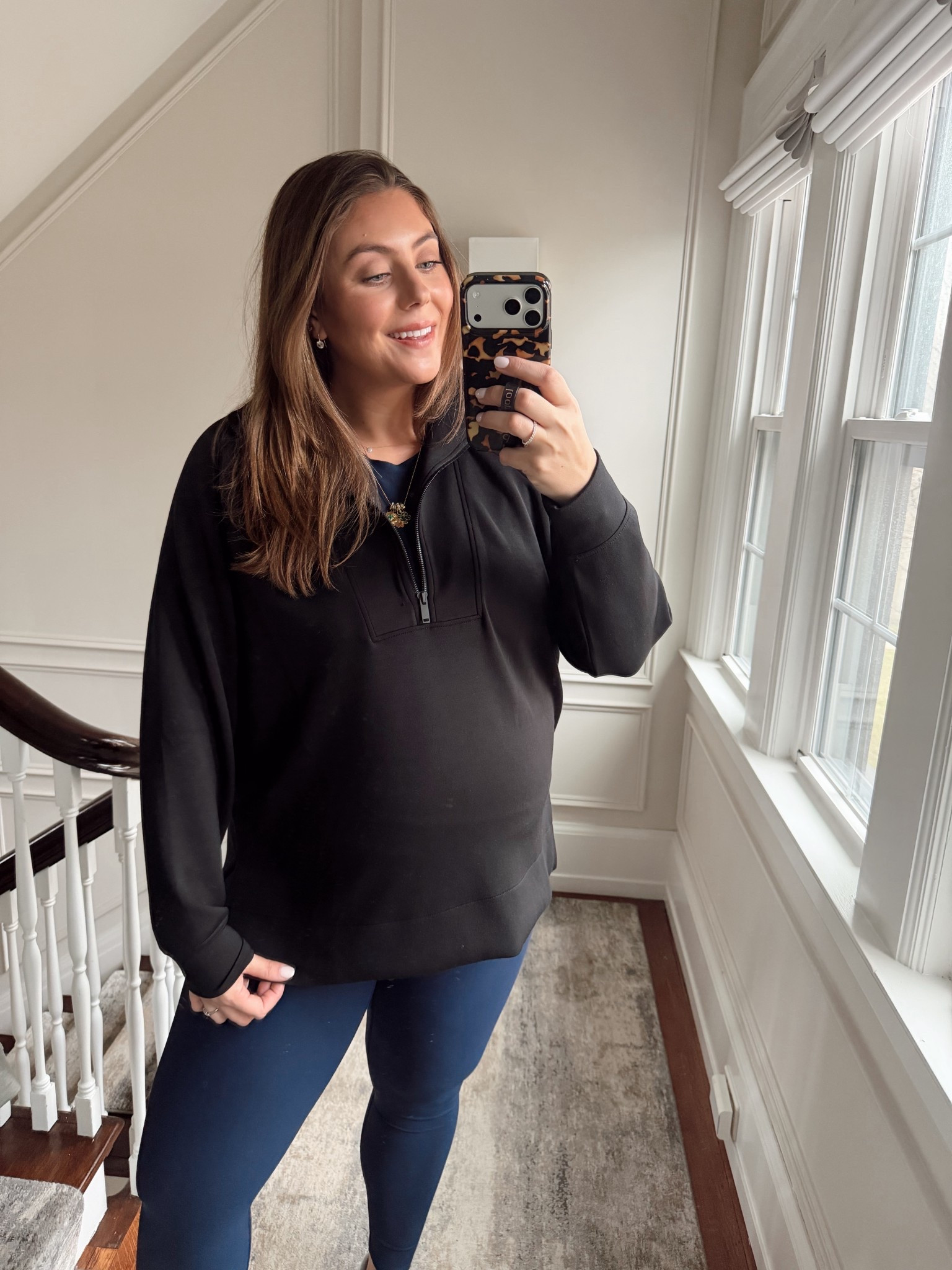 Wearing size 1X in quarter zip, long sleeve, and leggings. Use CARALYN15 on your first order at @Spanx 

#LTKActive #LTKMidsize #LTKootd