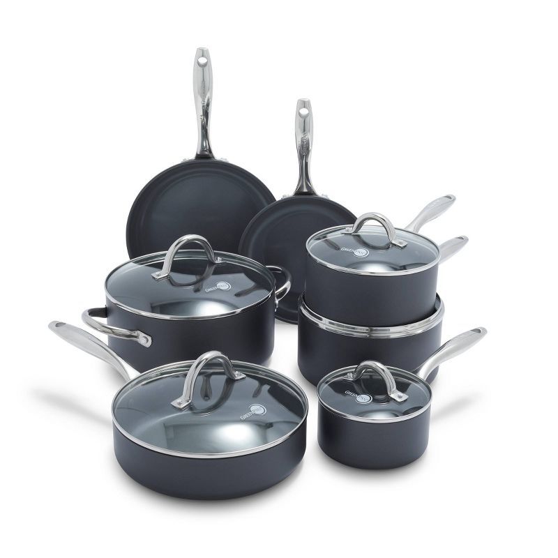 GreenPan Madison 12pc Hard Anodized Ceramic Non-Stick Cookware Set | Target