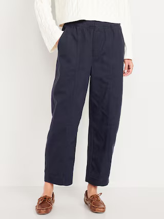 High-Waisted Barrel Ankle Pants | Old Navy (US)