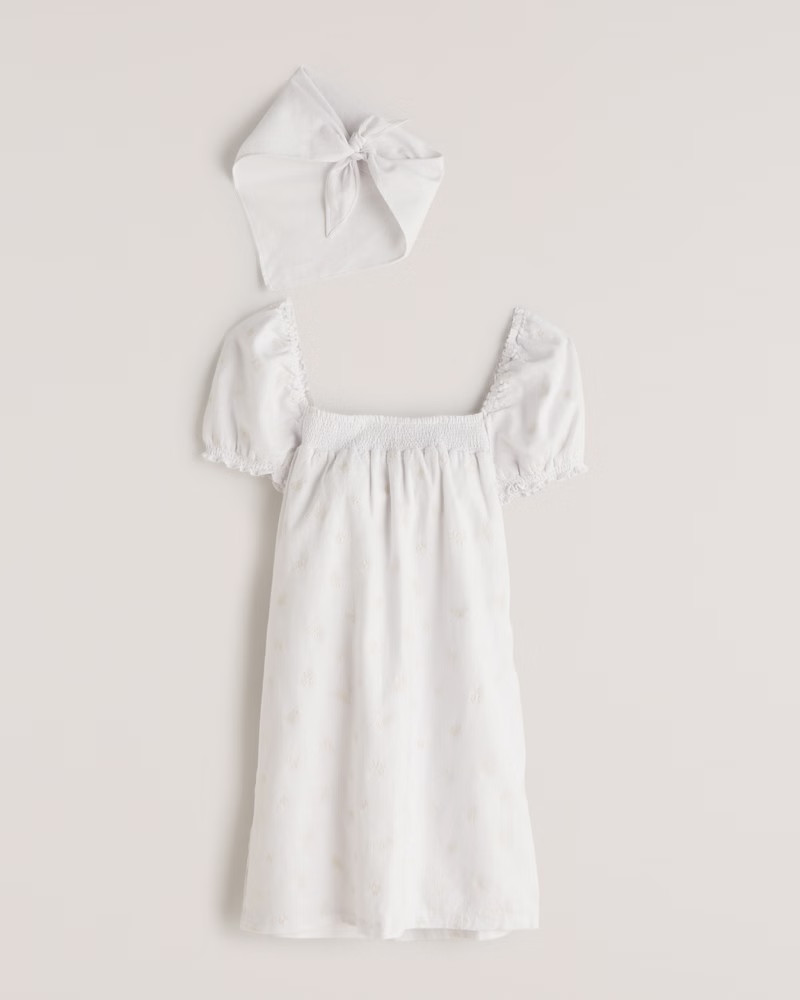 Squareneck Trapeze Mini Dress | Abercrombie & Fitch (US)