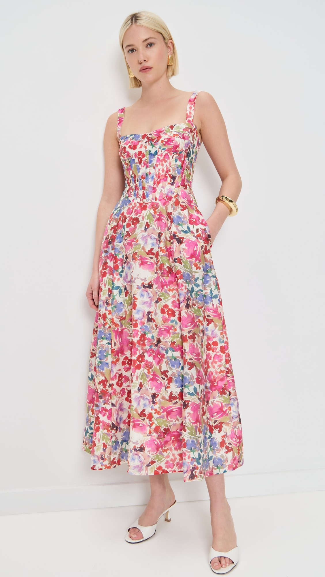 Lilah Corset Midi Dress | Shopbop