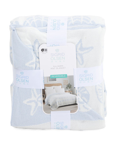 Ditsy Shells Blanket | TJ Maxx