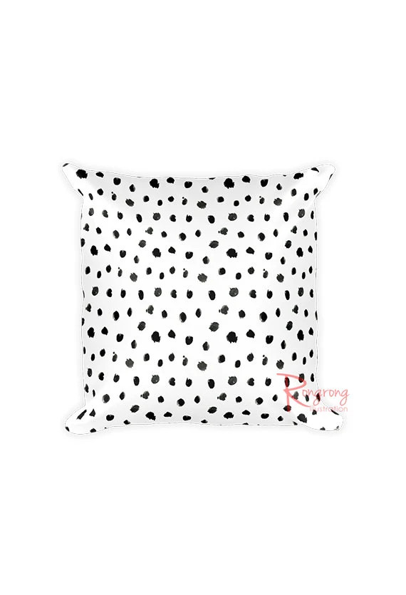 Black Dots Pillow Cover Black Dalmation Pillow Covers Animal | Etsy | Etsy (US)