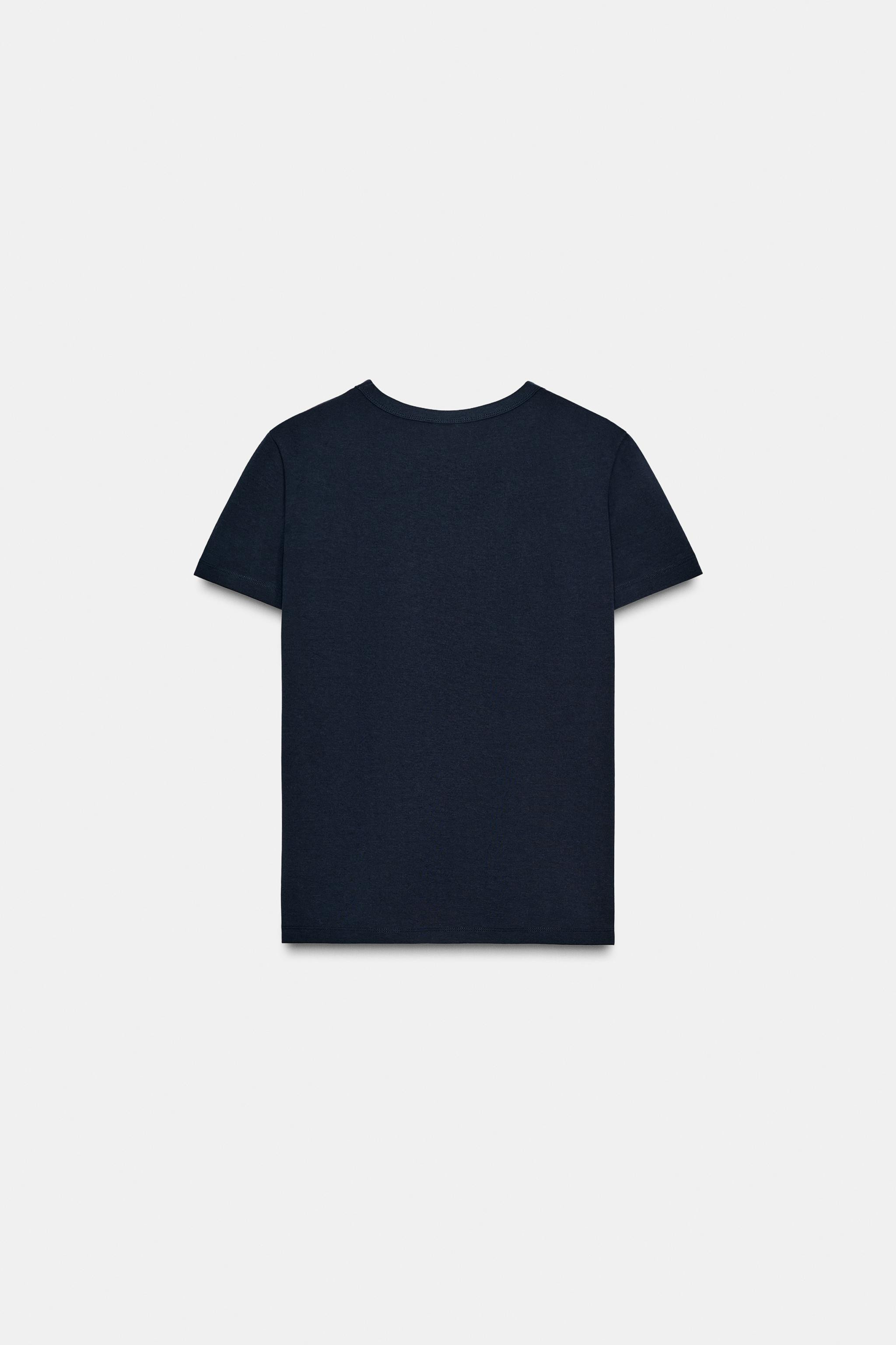 INTERLOCK SHORT SLEEVE T-SHIRT | Zara UK