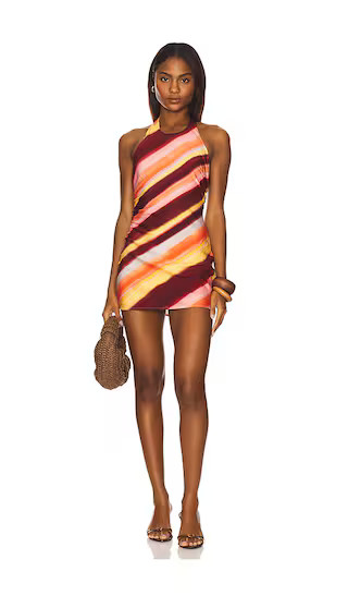 Odyssey Mini Dress in Peach Stripe | Revolve Clothing (Global)