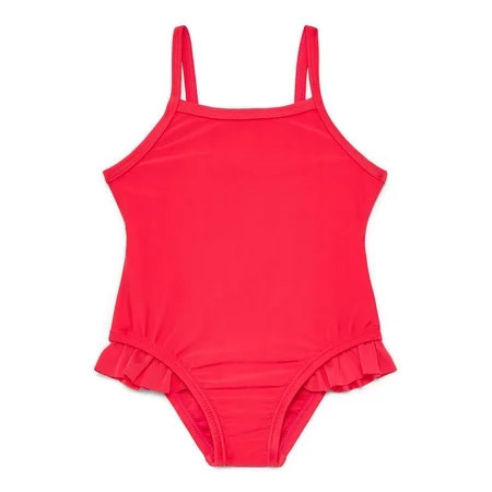 Wonder Nation Baby and Toddler Girl One- Piece Swimsuit, Sizes 12M-5T | Walmart (US)