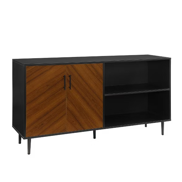 58" Bookmatch Asymmetrical Console - Saracina Home | Target
