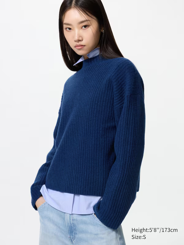 Soufflé Yarn Strickpullover (Stehkragen) | UNIQLO (DE)