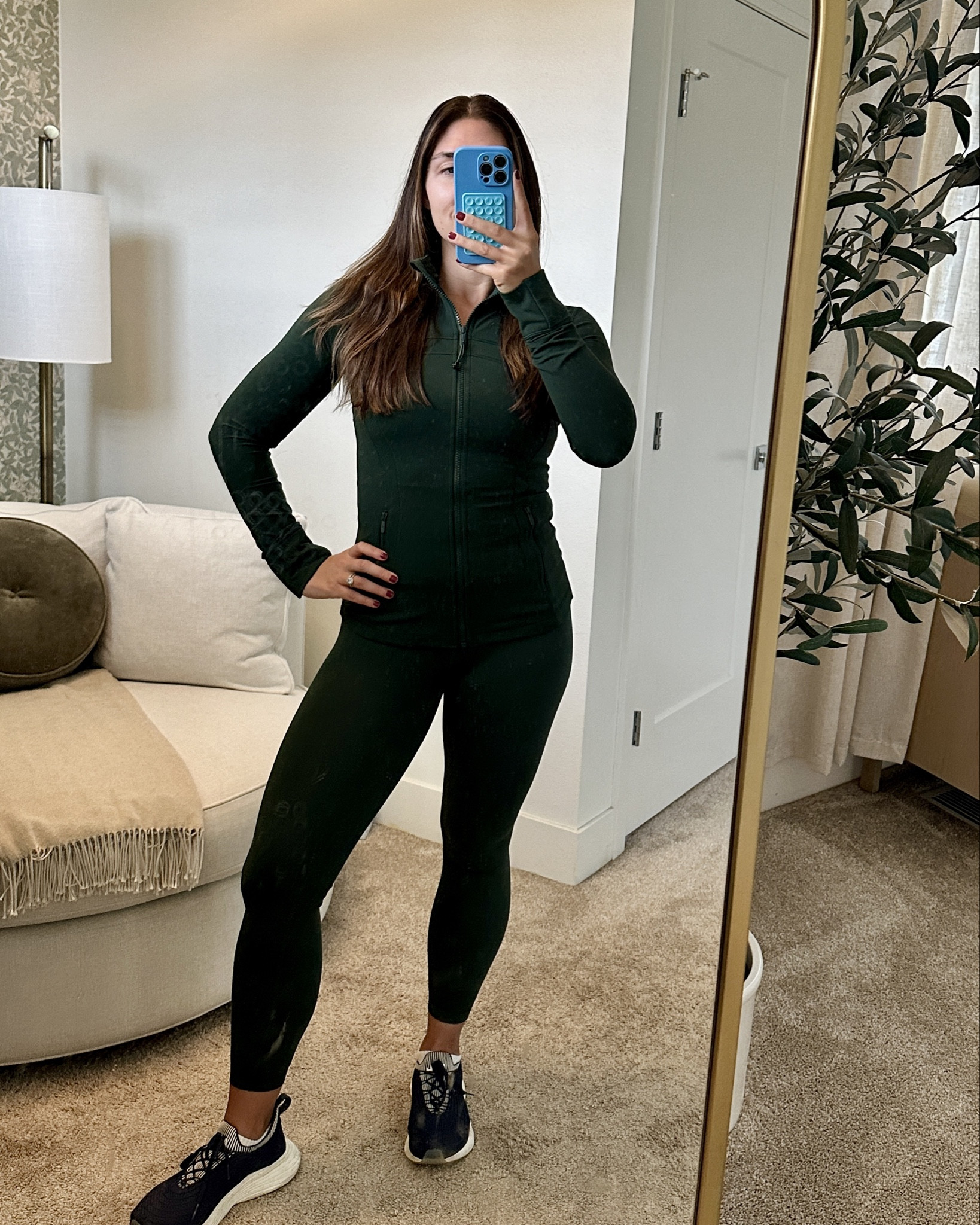 The perfect fit to take you from school drop off, gym, to working from home. 

Also, this Legacy Green might just be my favorite color that Lululemon released this year! 

Wearing;
- Wunder Train legging 25” length, Size 6 (my favorite)
- Define Jacket, Size 6
- not shown, High Neck Cami Tank Top (great for Pilates/low intensity workouts), size 6

#LTKFitness #LTKActive #LTKTravel