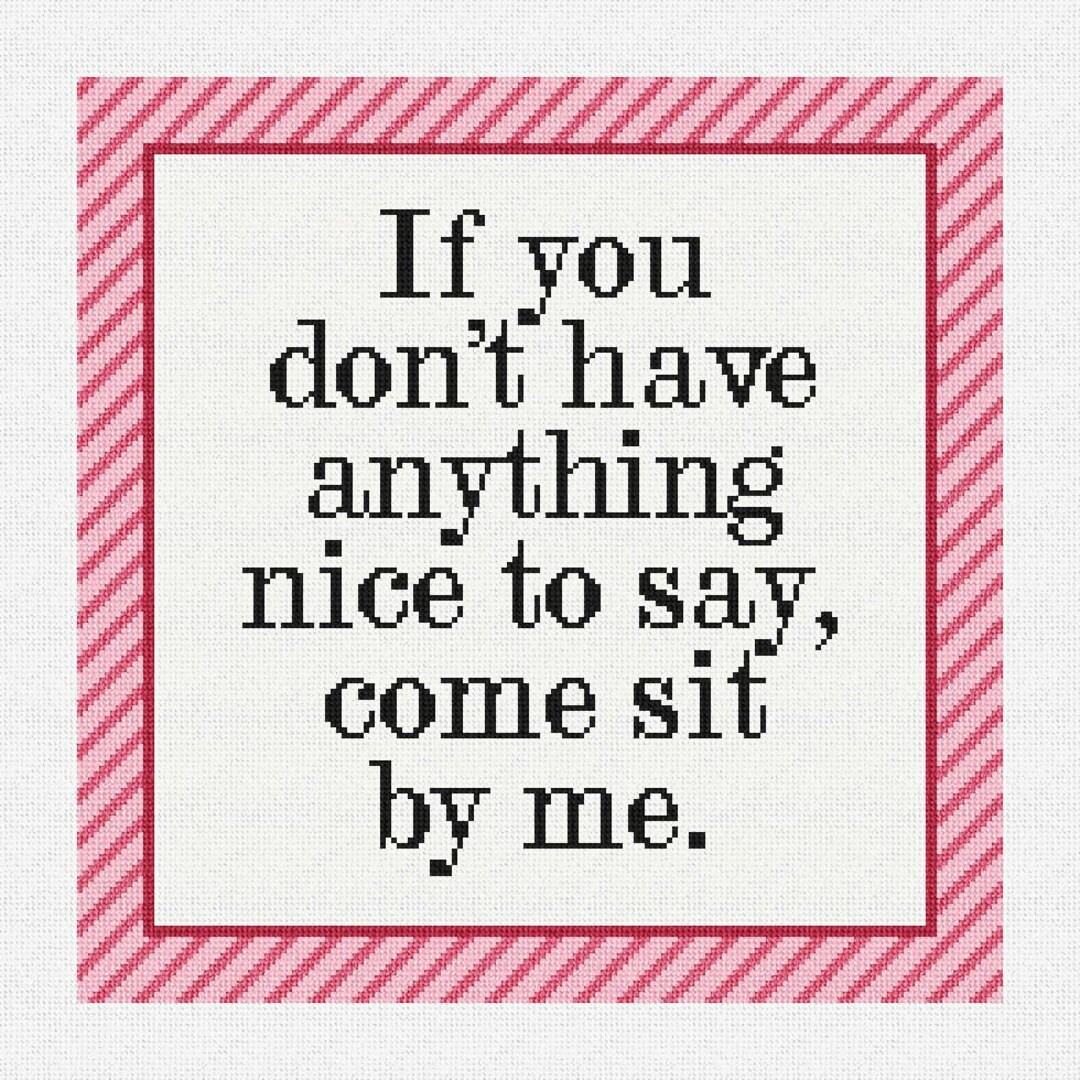 Sit By Me Needlepoint DIY Kit | Etsy (US)