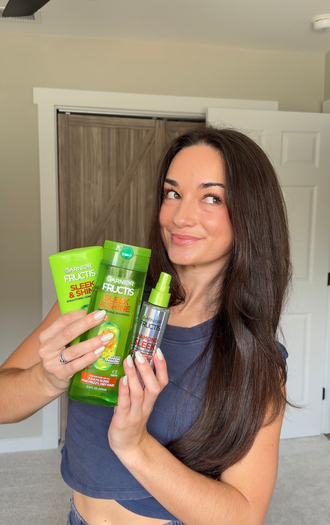 #ad no gatekeeping here - I can always count on a good hair day when I use these 3 products for an at home blowout! #garnierpartner #TargetPartner @Target  @garnierusa
