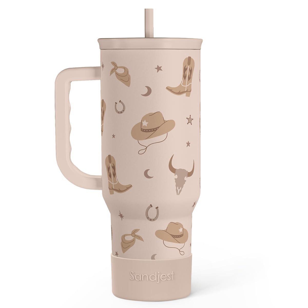 Cowgirl Tumbler 40oz for Women Girls – Stainless Steel Travel Coffee Mug Cup with Handle and St... | Amazon (CA)
