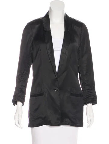 Diane von Furstenberg Satin Notch-Lapel Blazer | The Real Real, Inc.