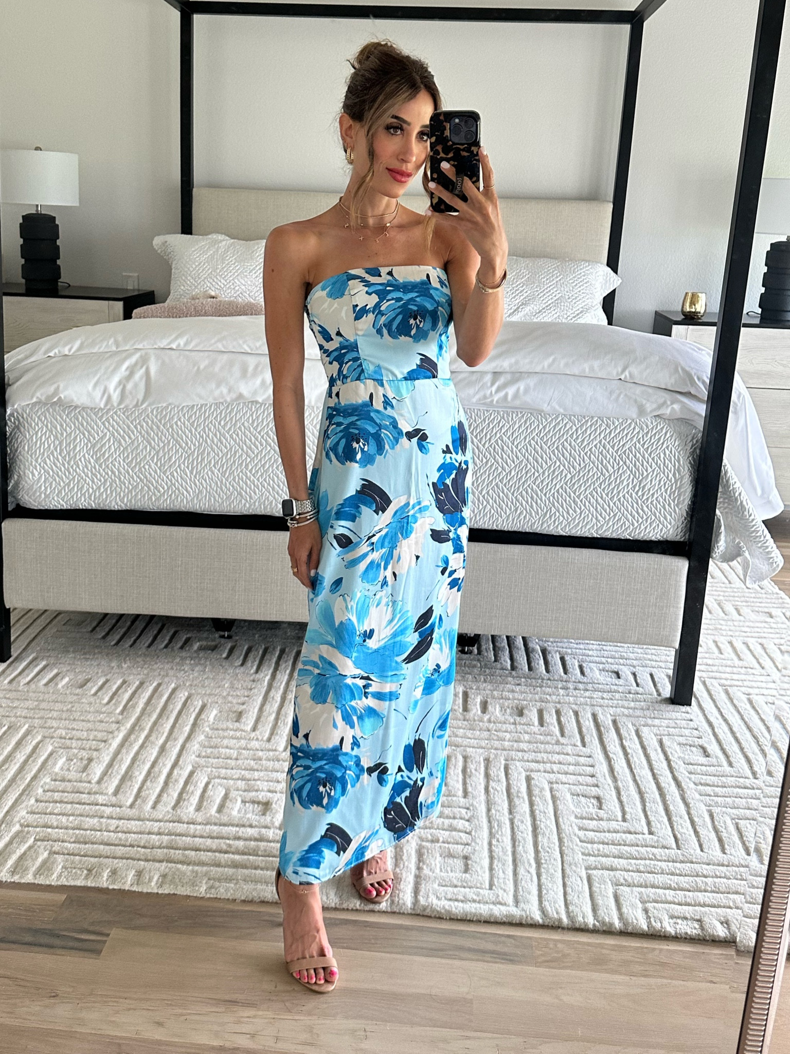 Blue floral print maxi size xxs petite use code AFBELBEL 

#LTKunder100 #LTKunder50 #LTKsalealert