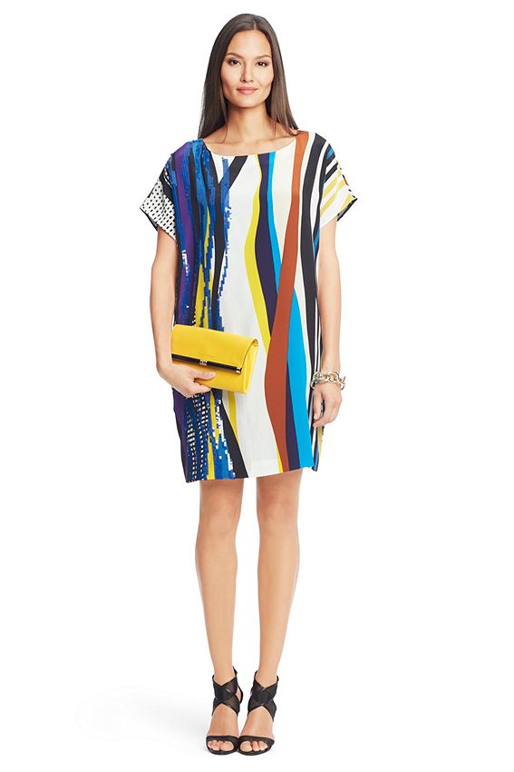Tania Embellished Silk Tunic Dress | DVF