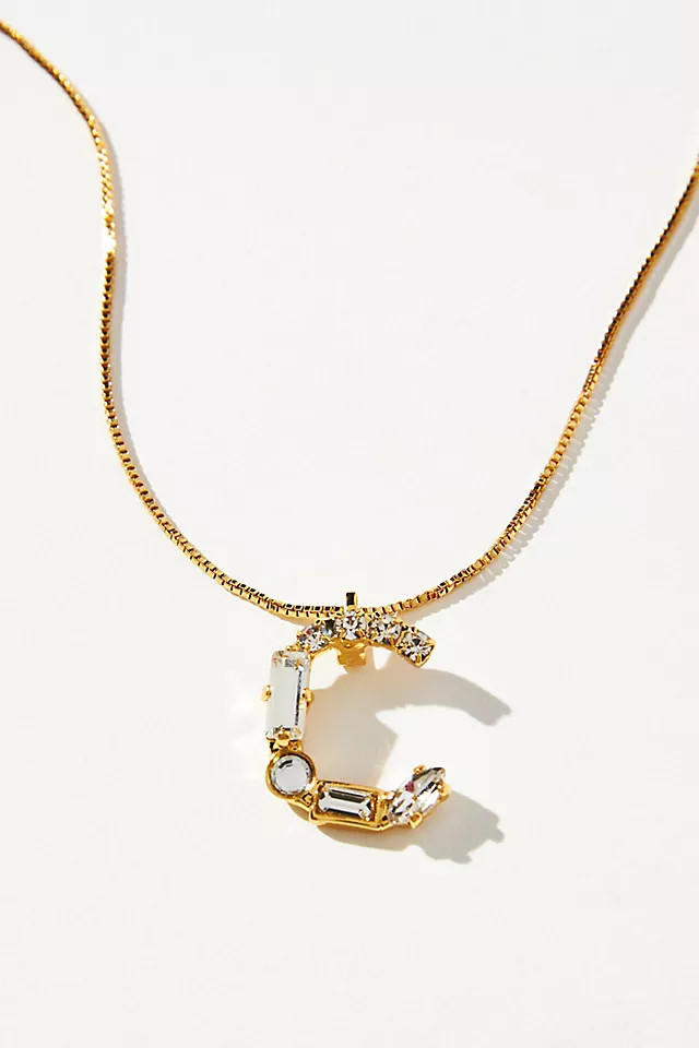 Sorrelli Monogram Crystal Necklace | Anthropologie (US)