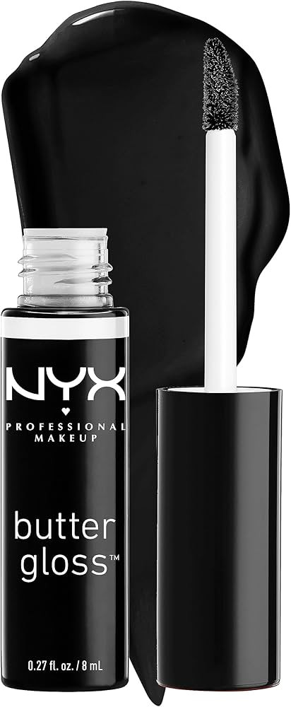 NYX PROFESSIONAL MAKEUP Butter Gloss, Non-Sticky Lip Gloss - Licorice (Black) | Amazon (US)