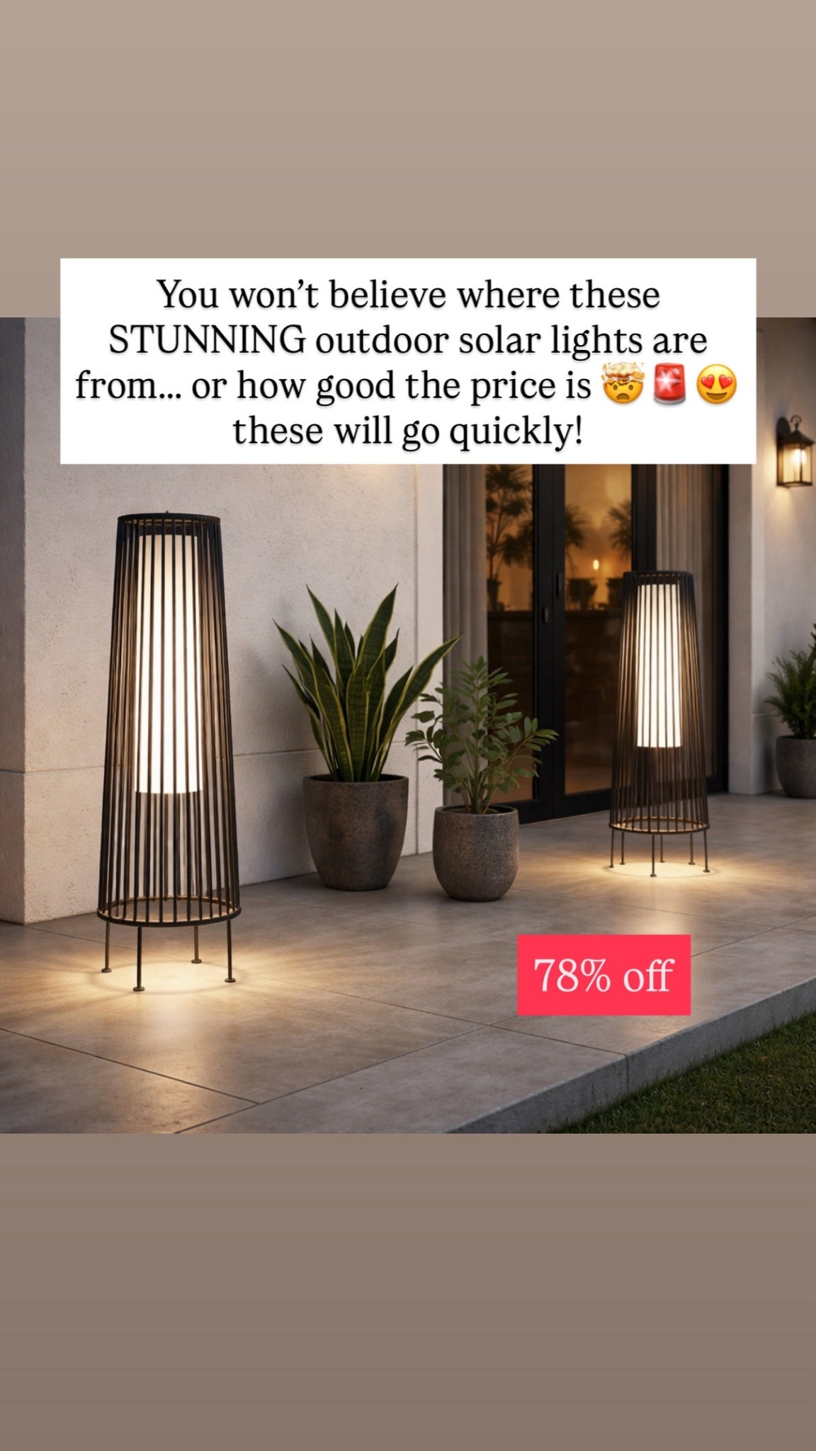The prettiest and best priced outdoor solar lights I’ve ever found in this size 😍😍

Walmart home, Walmart outdoor, Walmart furniture, Walmart finds, Walmart deals 

#LTKSaleAlert #LTKHome #LTKSeasonal