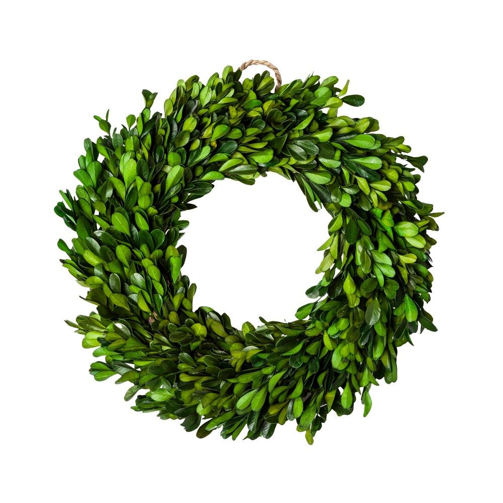 Preserved Boxwood Leaves Wreath - Smith & Hawken | Target