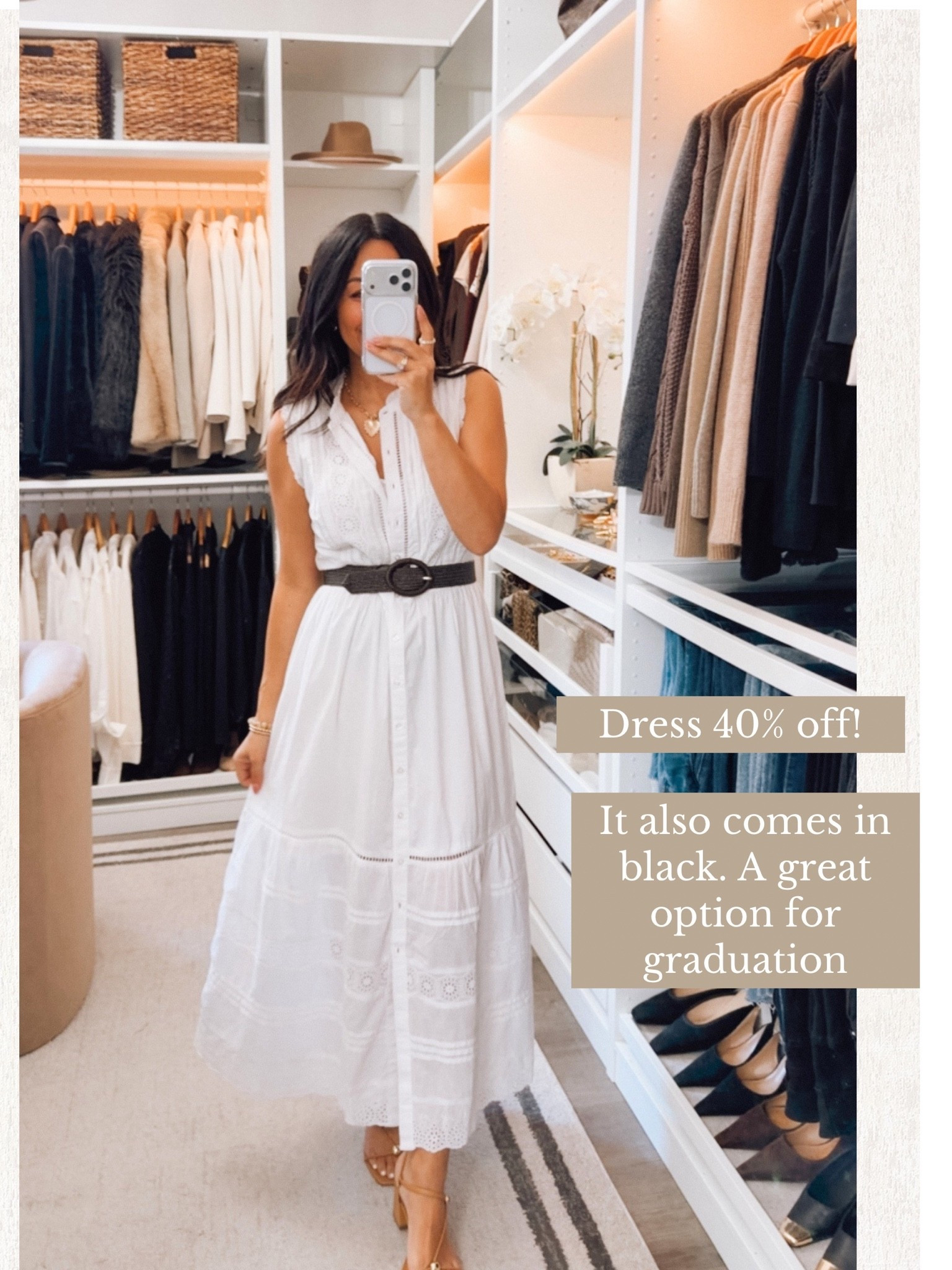 Dress 40% off! Runs a tad big… I’m wearing a small, I could have done xs

#LTKootd #LTKSaleAlert #LTKOver40