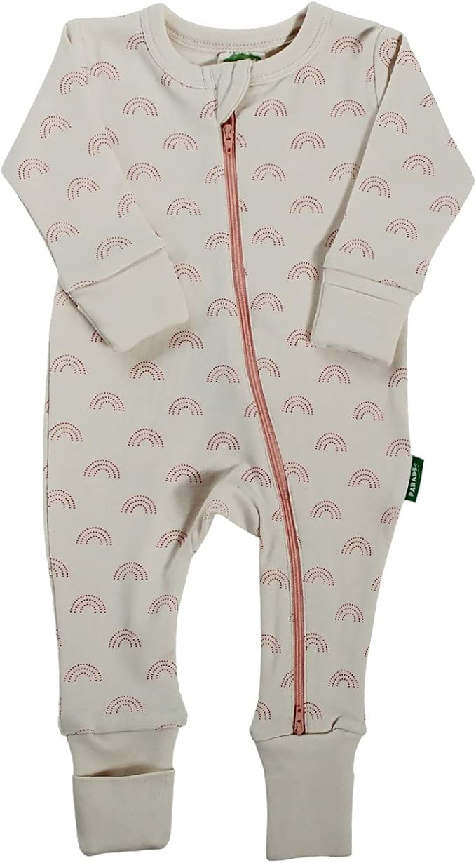 PARADE Signature Print '2-Way' Zip Romper - Long Sleeve | Amazon (US)