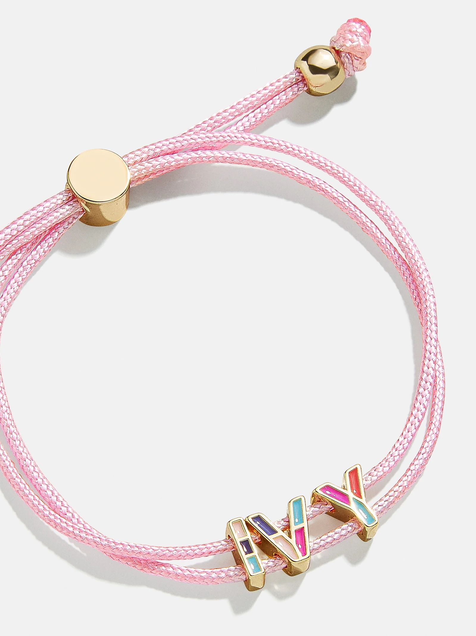 Kids' Custom Cord Bracelet - Pink | BaubleBar (US)