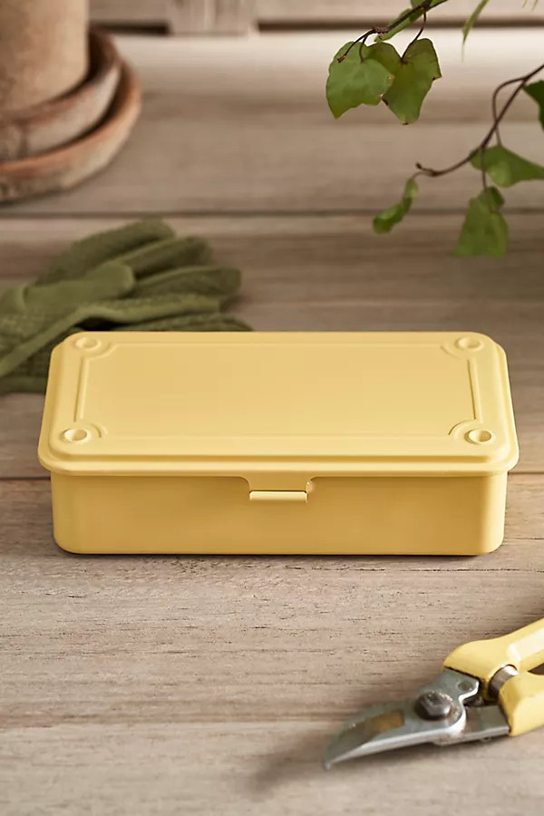 Toyo Steel Mini Seed Storage Box, Yellow | Terrain