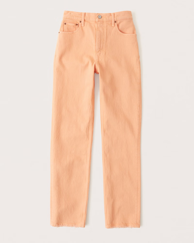Ultra High Rise 90s Straight Jeans | Abercrombie & Fitch (US)