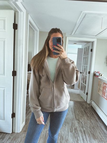 Loveee this aritzia zip up!! I wear it so often - it’s SO comfy and the quality is 10/10 👏

Wearing size small 

#LTKfindsunder100 #LTKsalealert #LTKfindsunder50