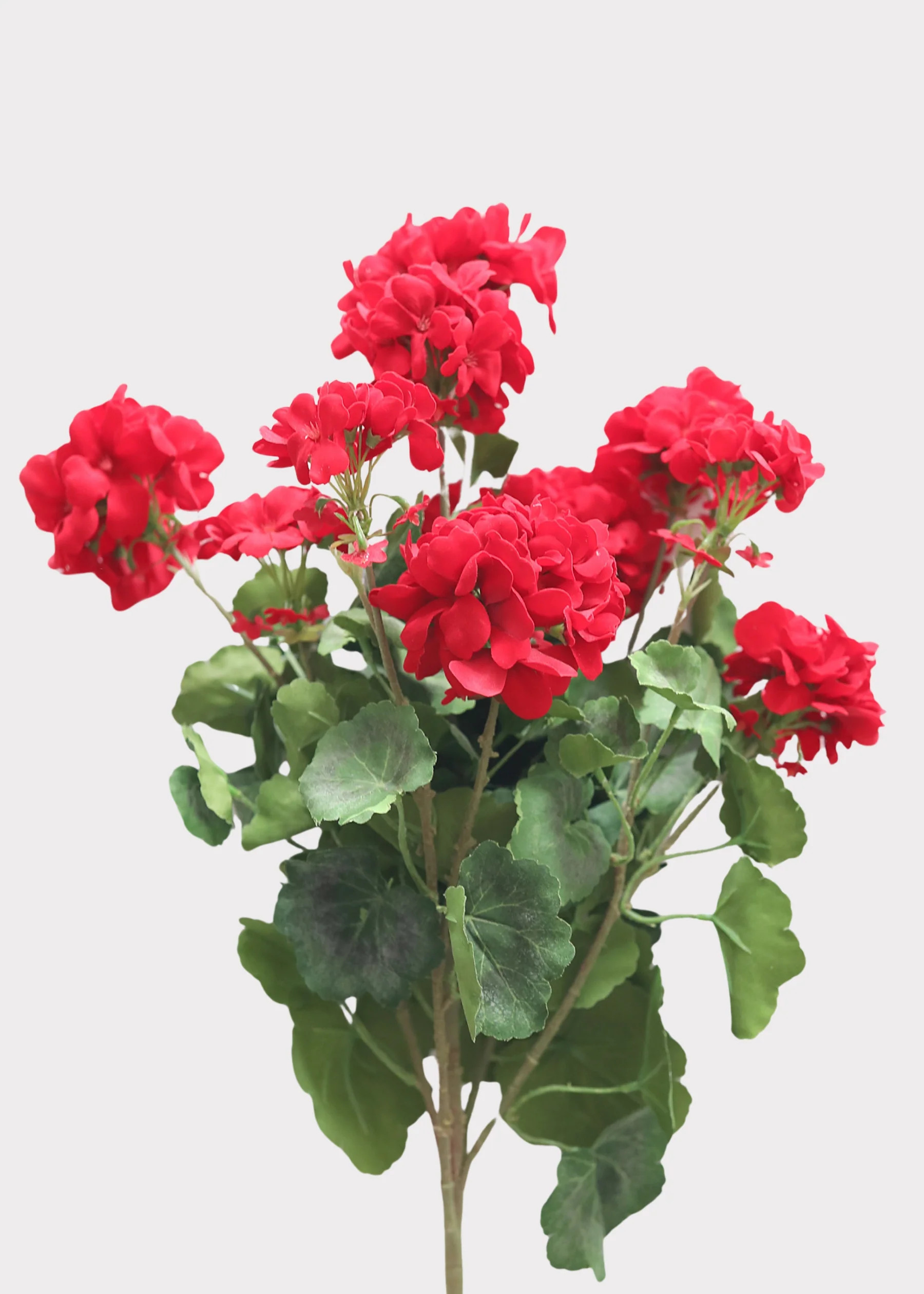 Artificial Geranium Bush in Red | Fake Outdoor Flowers | Afloral | Afloral