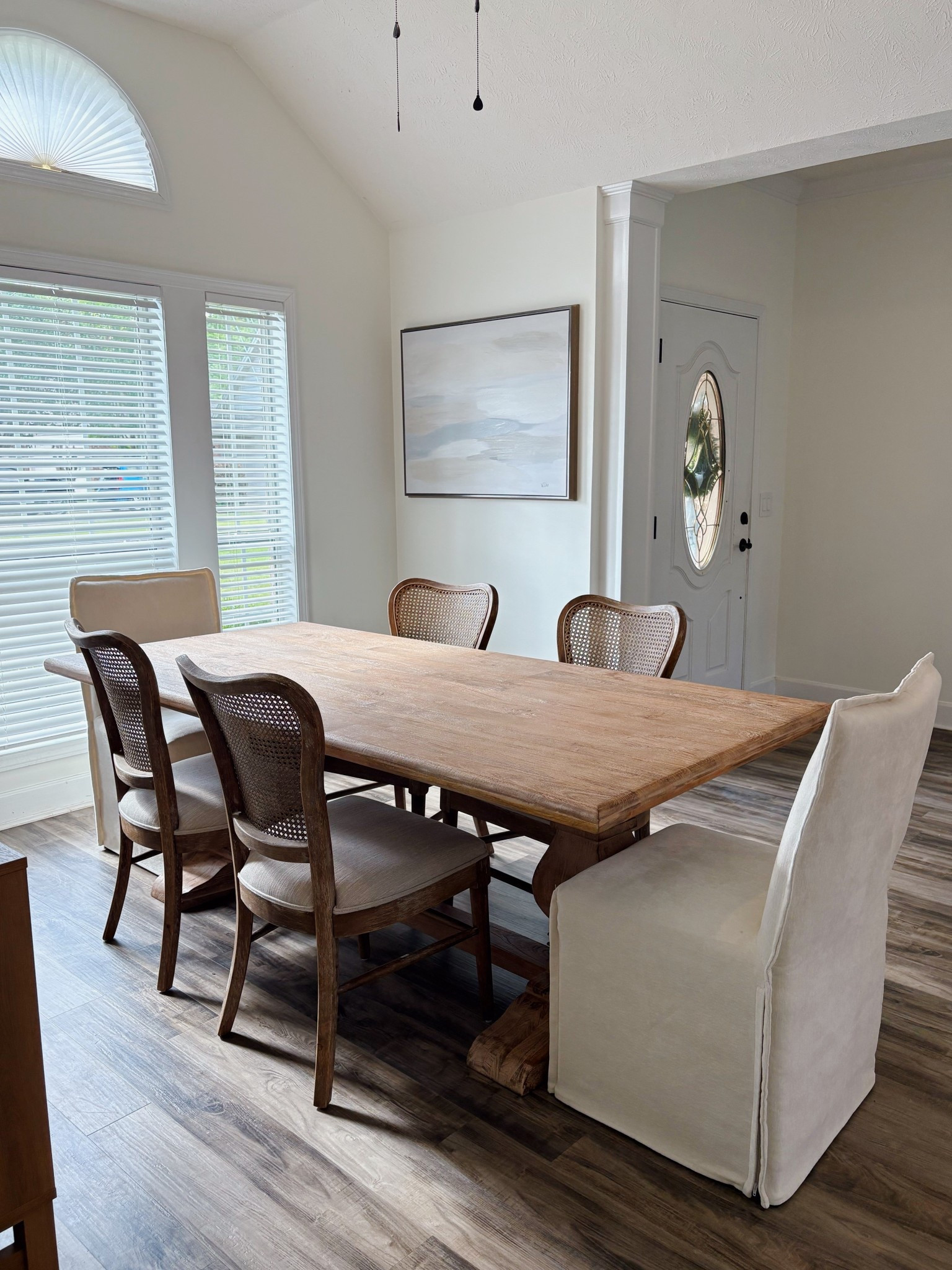 Our dining room table and chairs!🏡💗 The end chairs are from Anabei in the color “coco”, but I linked some similar! #homedecor #home #dining #diningtable

#LTKStyleTip #LTKHome