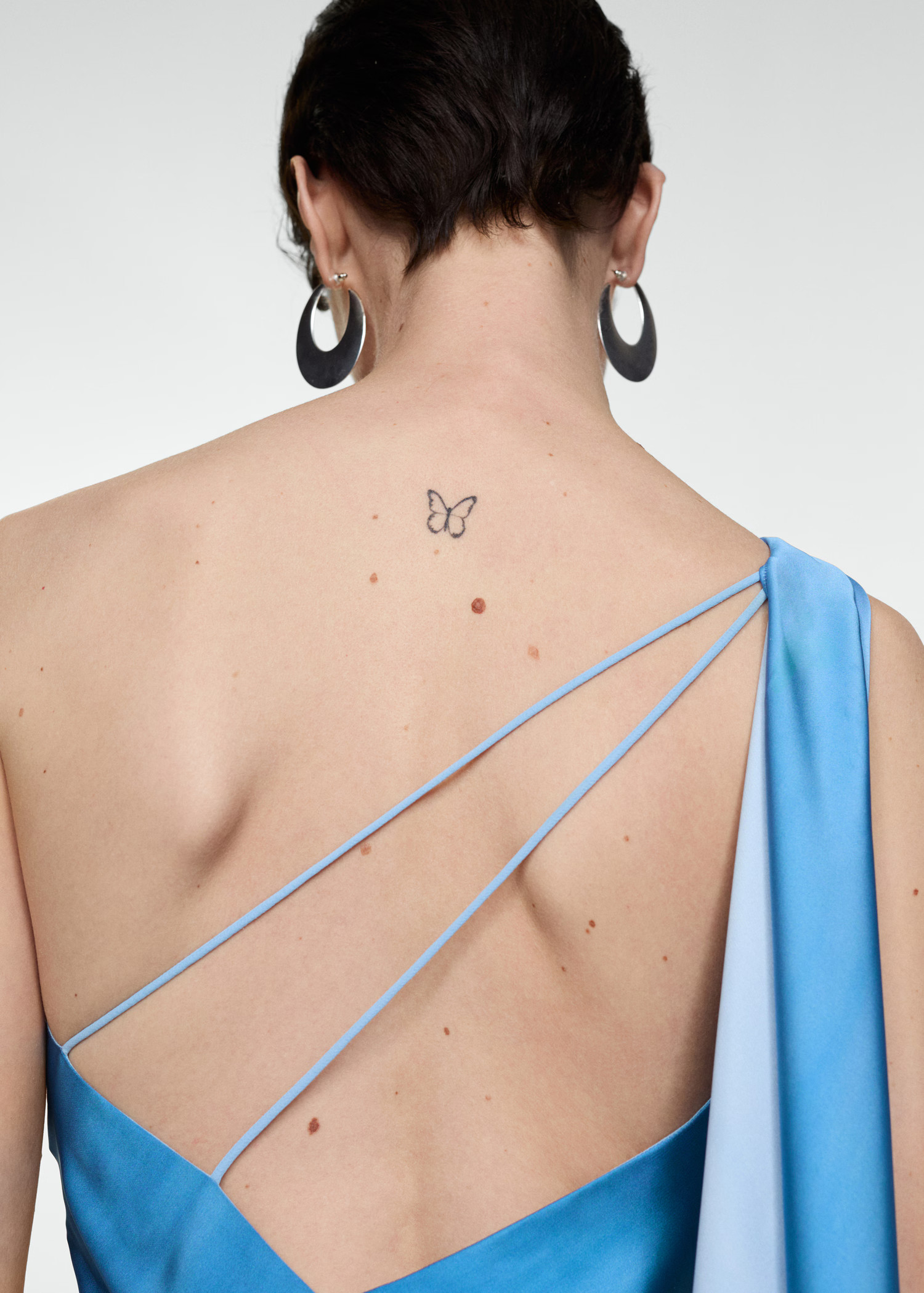 Asymmetrical gradient dress | MANGO (UK)