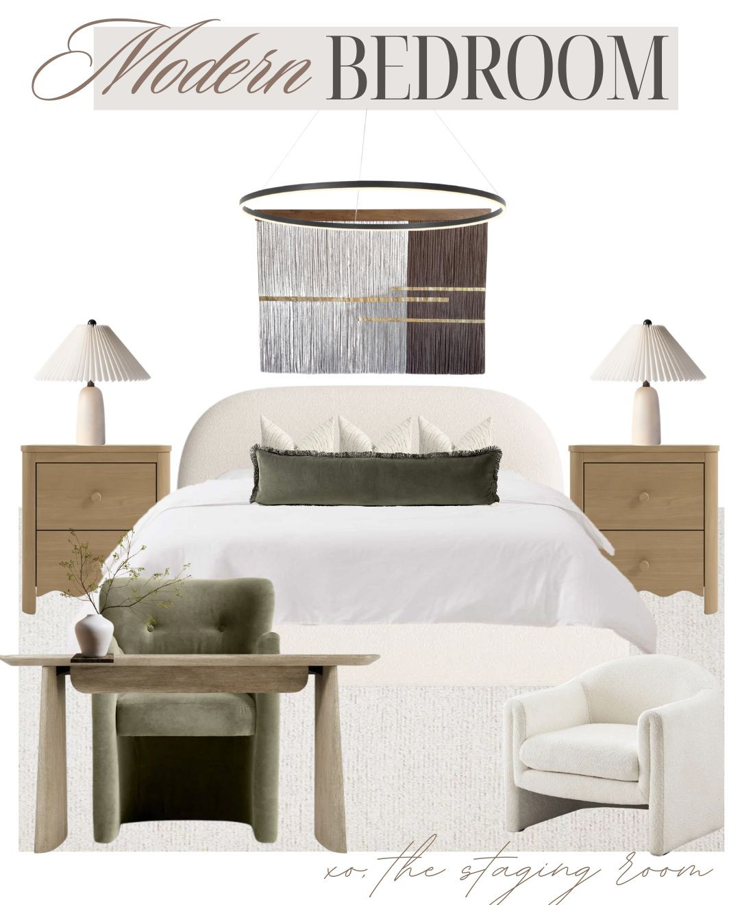 Organic modern earthy bedroom 🤍

#bedroominspo #bouclebed #lowbed #platformbed #lowprofilebed #writingdesk #bedroomdesk #smalldesk #wayfairfinds #nightstand #macrame #wayfairsale 

#LTKsale #LTKstyletip #LTKcasa