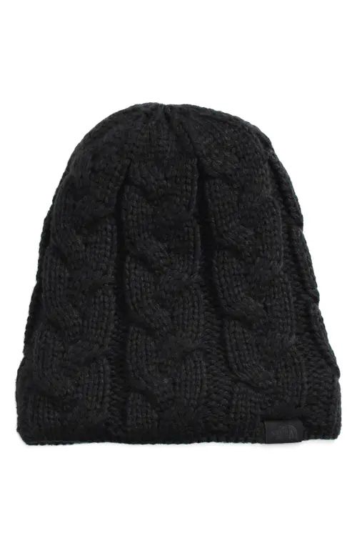 The North Face Minna Cable Knit Beanie in Tnf Black at Nordstrom | Nordstrom