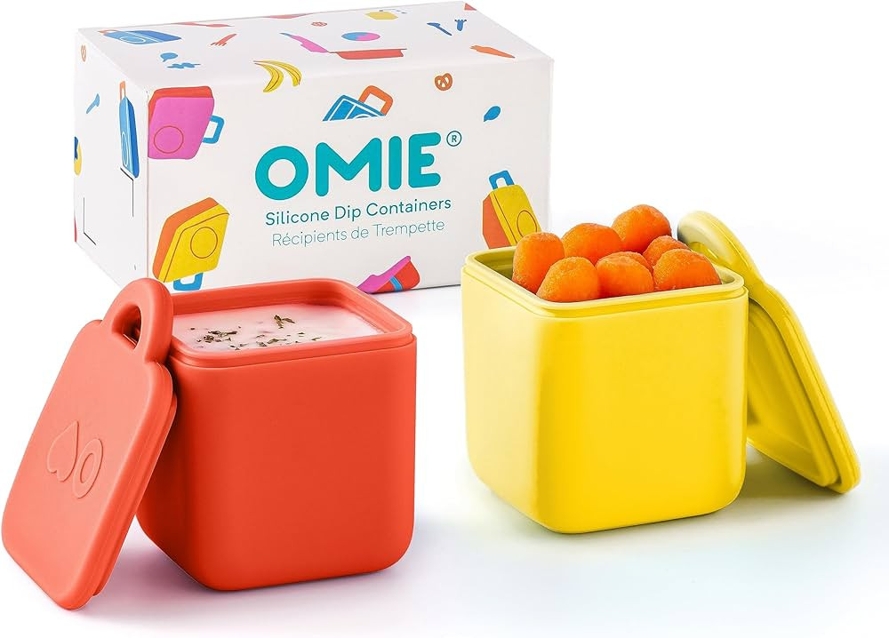 Omie OmieBox (2 Pack) Leakproof Dips Containers to Go, Salad Dressing Container, Condiment Contai... | Amazon (US)
