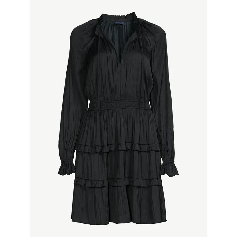 Scoop Women's Ruffle Mini Dress, Sizes XS-2XL | Walmart (US)