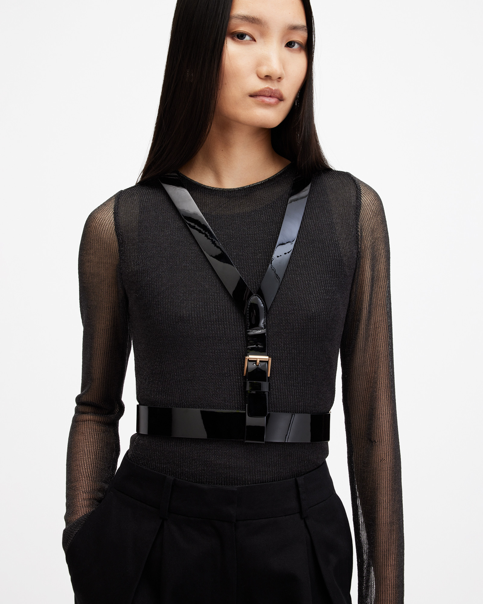 Faye Leather Body Harness | AllSaints US