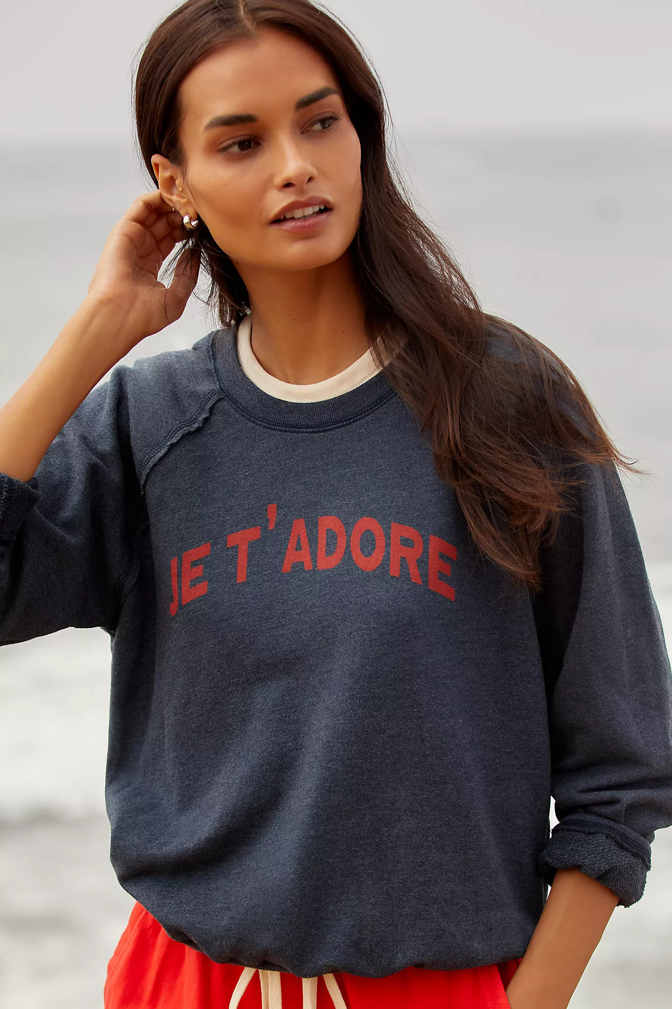 Sundry Je T'Adore Sweatshirt | Anthropologie (US)