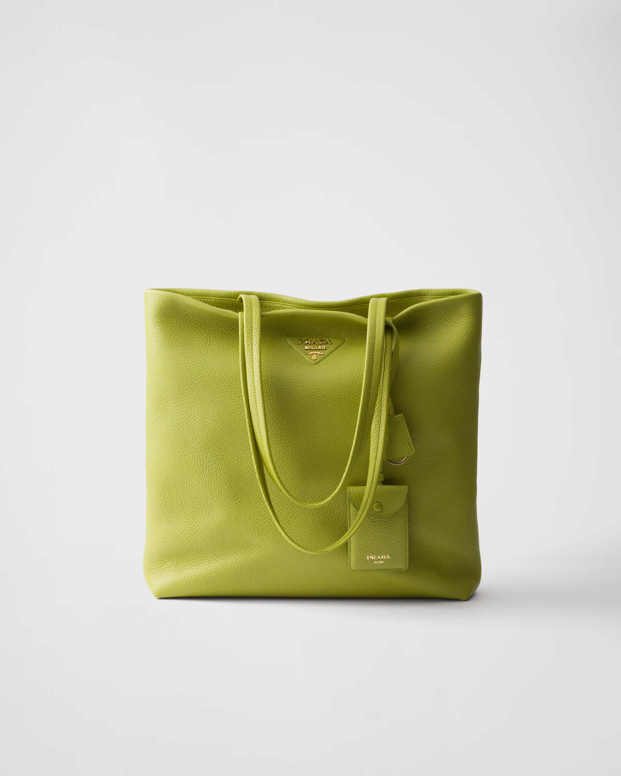 Large leather tote bag | Prada US