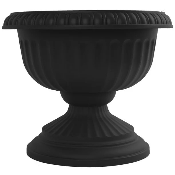 Bloem Grecian Urn Planter 12" Black - Walmart.com | Walmart (US)