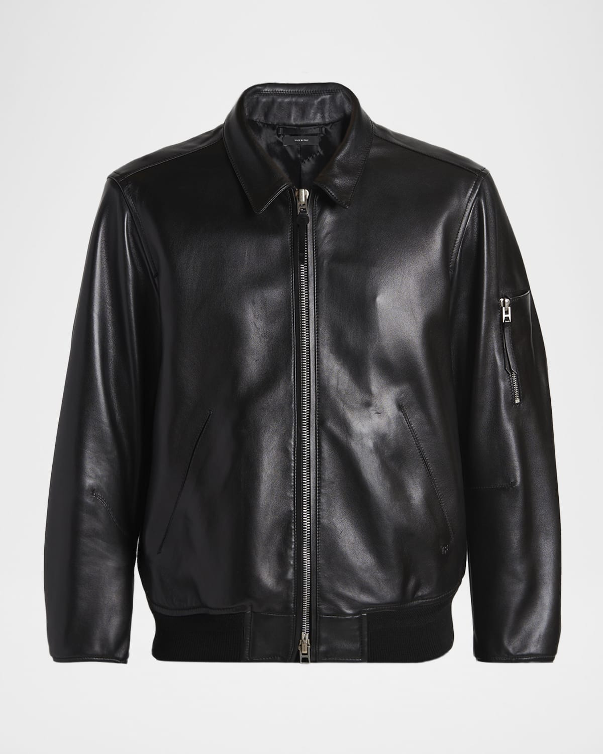 Men & apos;s Soft Nappa Leather Blouson Jacket | Neiman Marcus