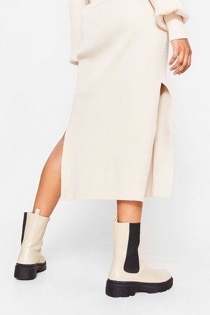 It's Clear to Chelsea High Ankle Cleated Boots | NastyGal (US & CA)