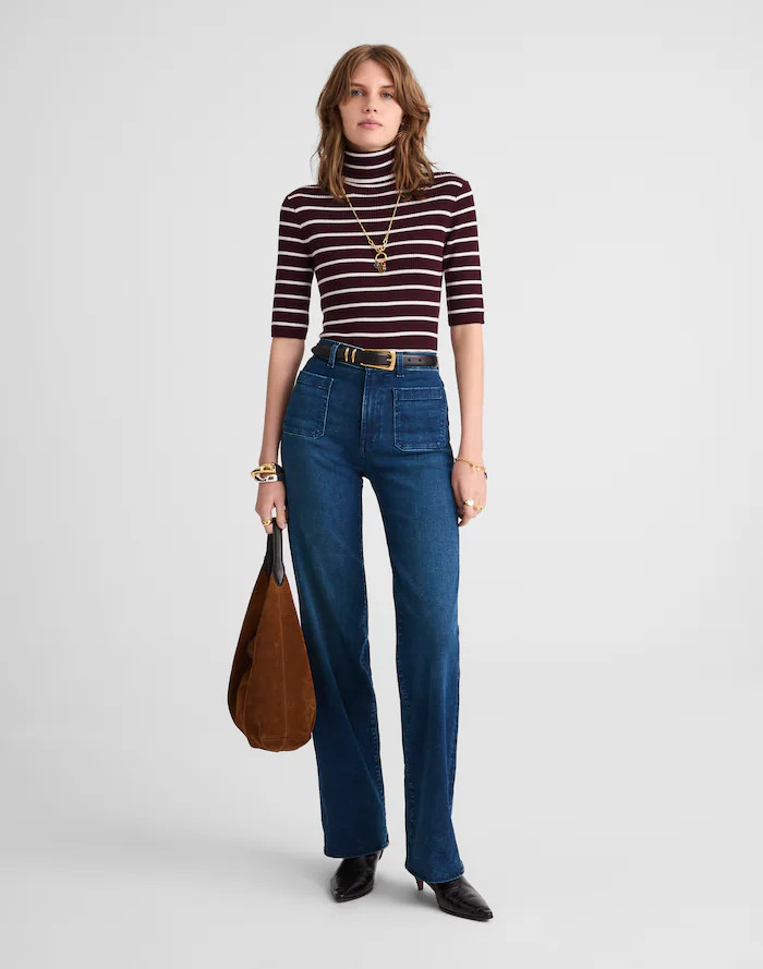 The Emmett Wide-Leg Full Length Jean: Patch Pocket Edition | Madewell