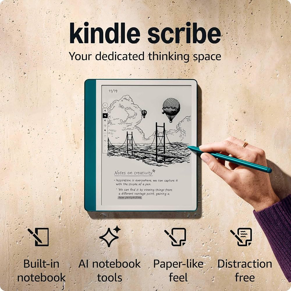 Amazon Kindle Scribe (64GB) - Your notes, documents and books, all in one place. With built-in AI... | Amazon (US)